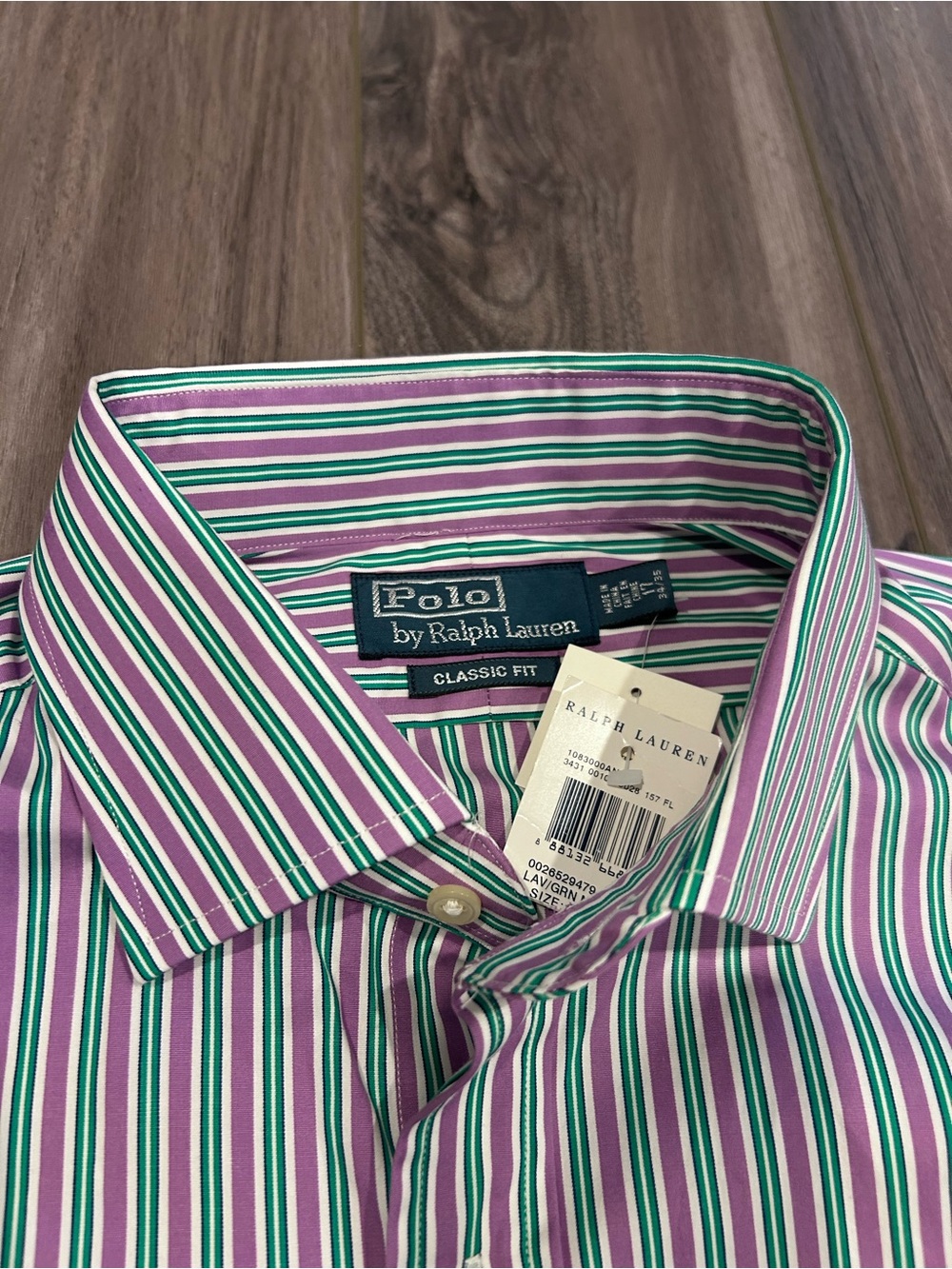 Vintage Polo by Ralph Lauren Striped Dress Shirt Preppy
